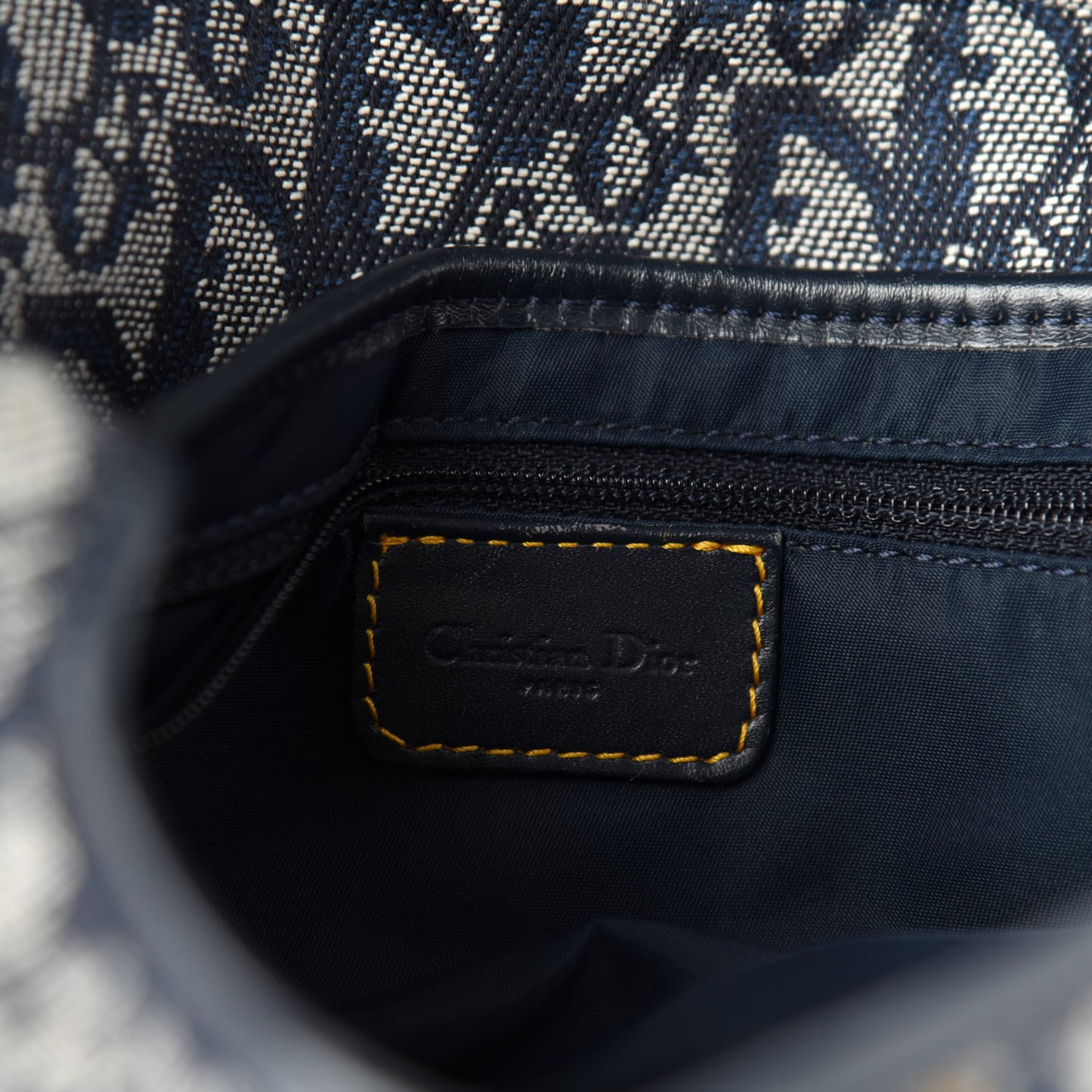 Monogram Saddle Bag Blue