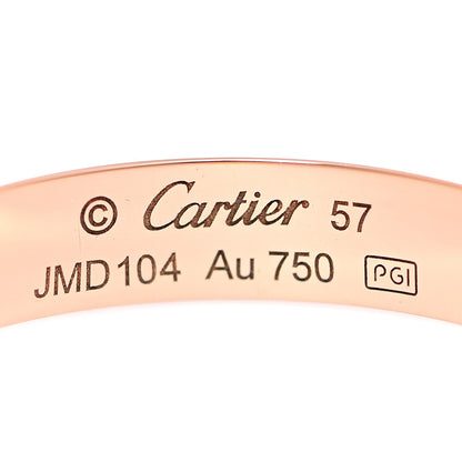 Cartier 18K Pink Gold 3.5mm LOVE Wedding Band Ring 57 8 7 of 10