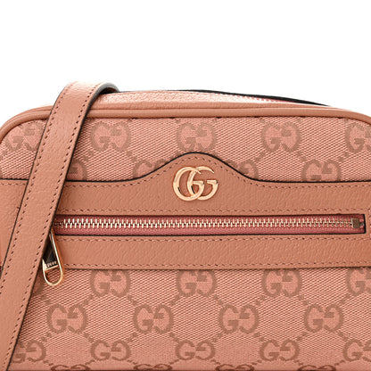 Gucci Monogram Textured Dollar Calfskin Mini Ophidia Shoulder Bag Cloche Rose Pink 8 of 11