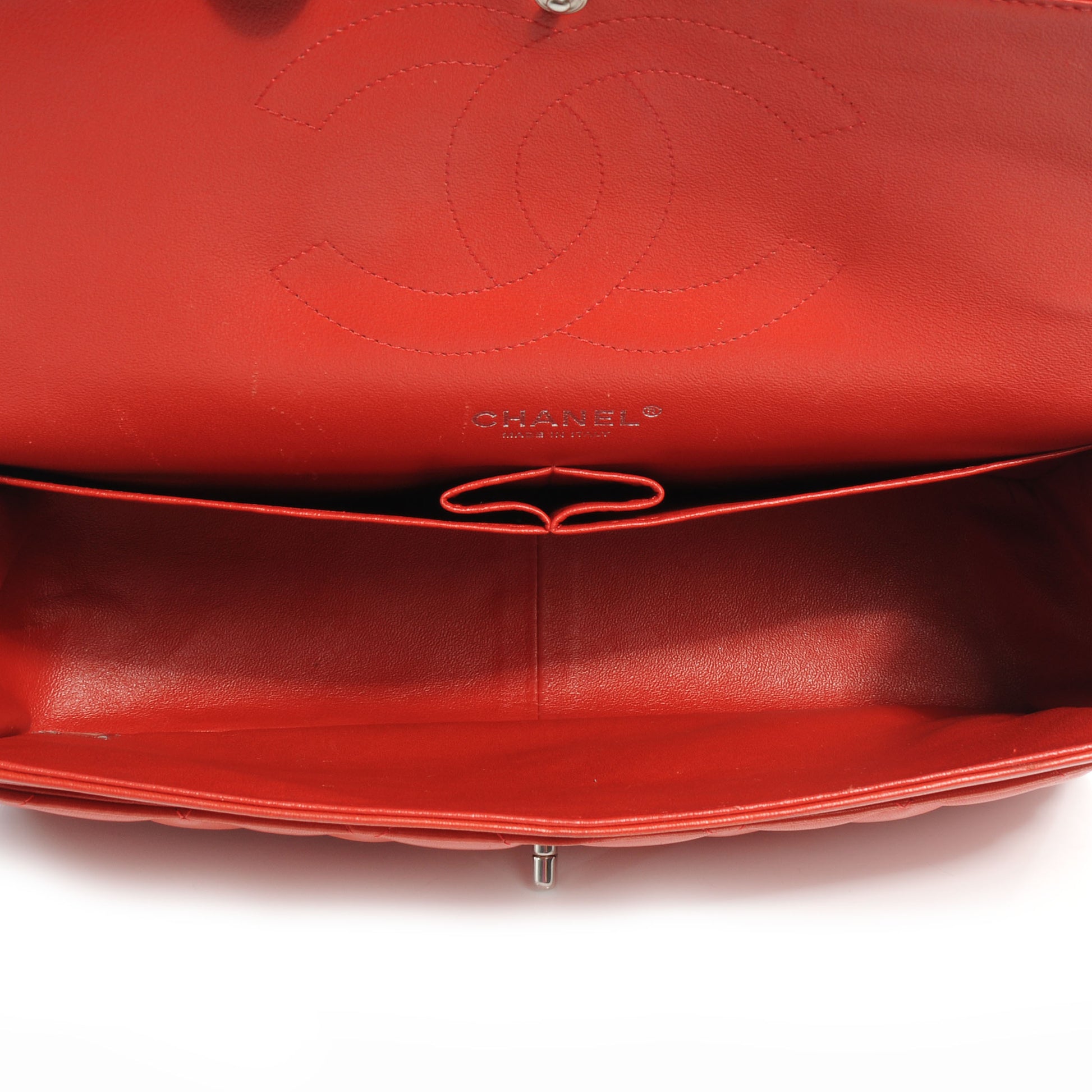 Chanel Lambskin Jumbo Double Flap Red 5 of 7