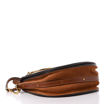 Chloe Calfskin Suede Medium Nile Bracelet Bag Caramel 4 of 13