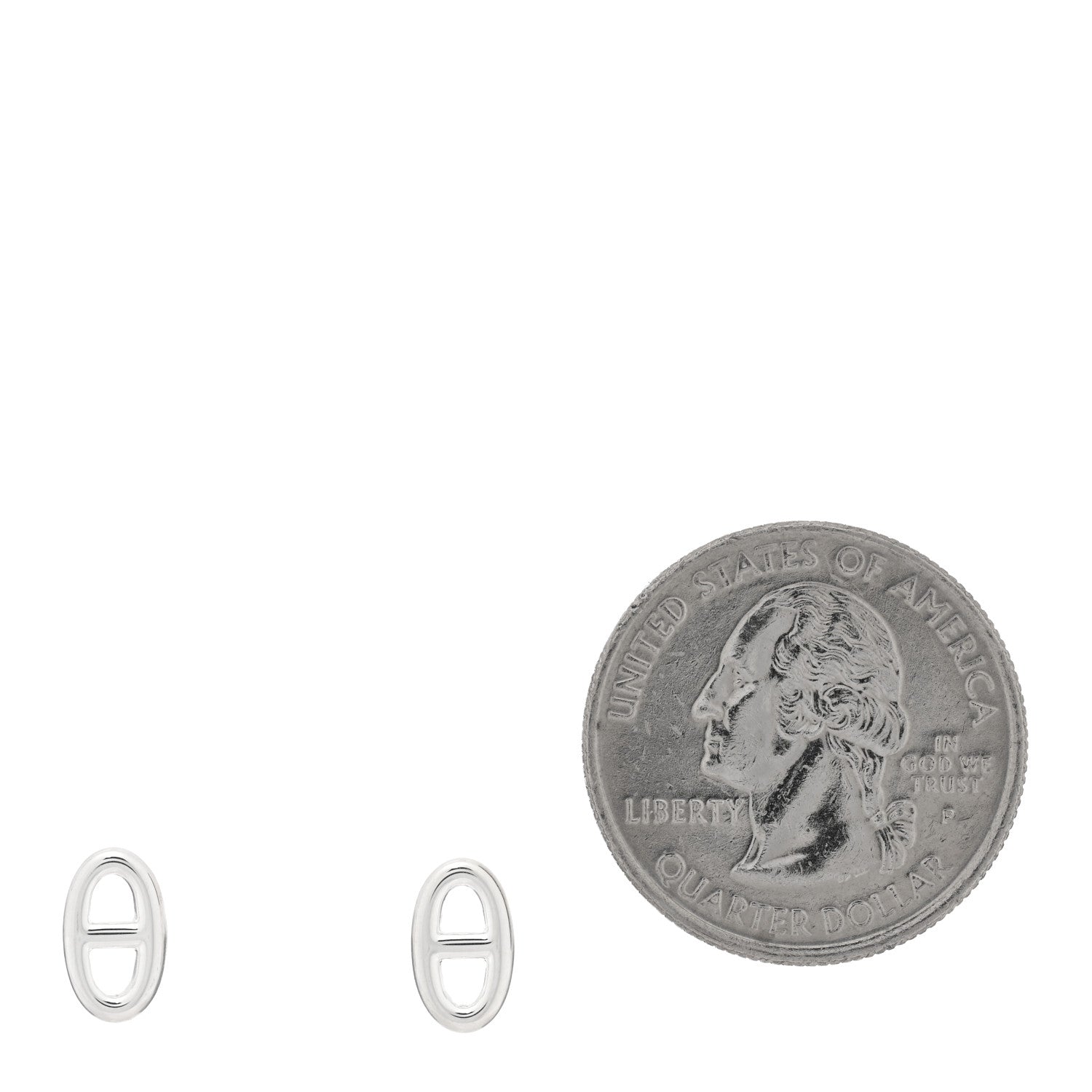 Hermes Sterling Silver TPM Farandole Earrings 2 of 5