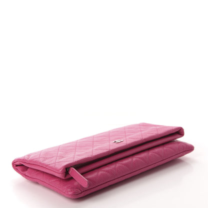 Chanel Caviar Quilted CC Beauty Clutch Pink 4 of 9
