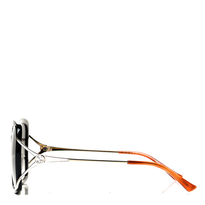 Gucci Acetate Butterfly Sunglasses GG0647S Black White 3 of 5