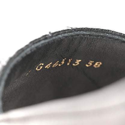 Chanel Lambskin Quilted CC Espadrilles 38 Black 9 of 10