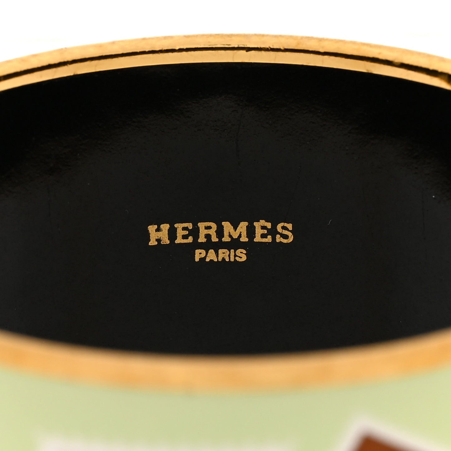 Enamel Printed Extra Wide De Passage a Paris Bracelet 65