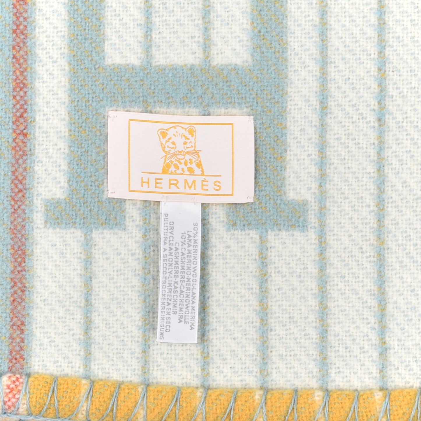 Wool Cashmere Avalon Passe-Passe Blanket Miel