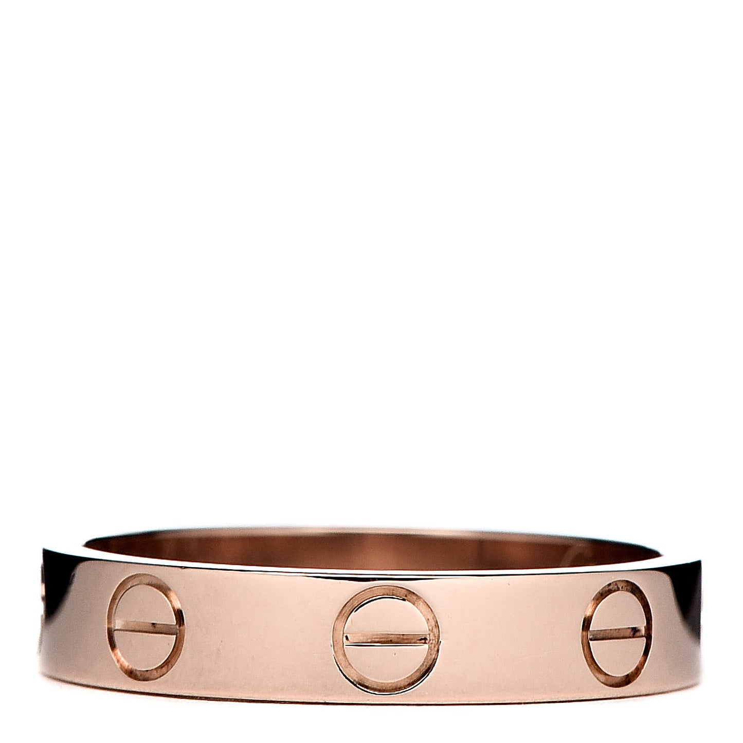 18K Pink Gold 3.5mm LOVE Wedding Band Ring 50 5.25