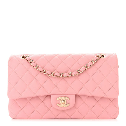 Chanel Caviar Quilted Medium Double Flap Light Pink 1 of 11