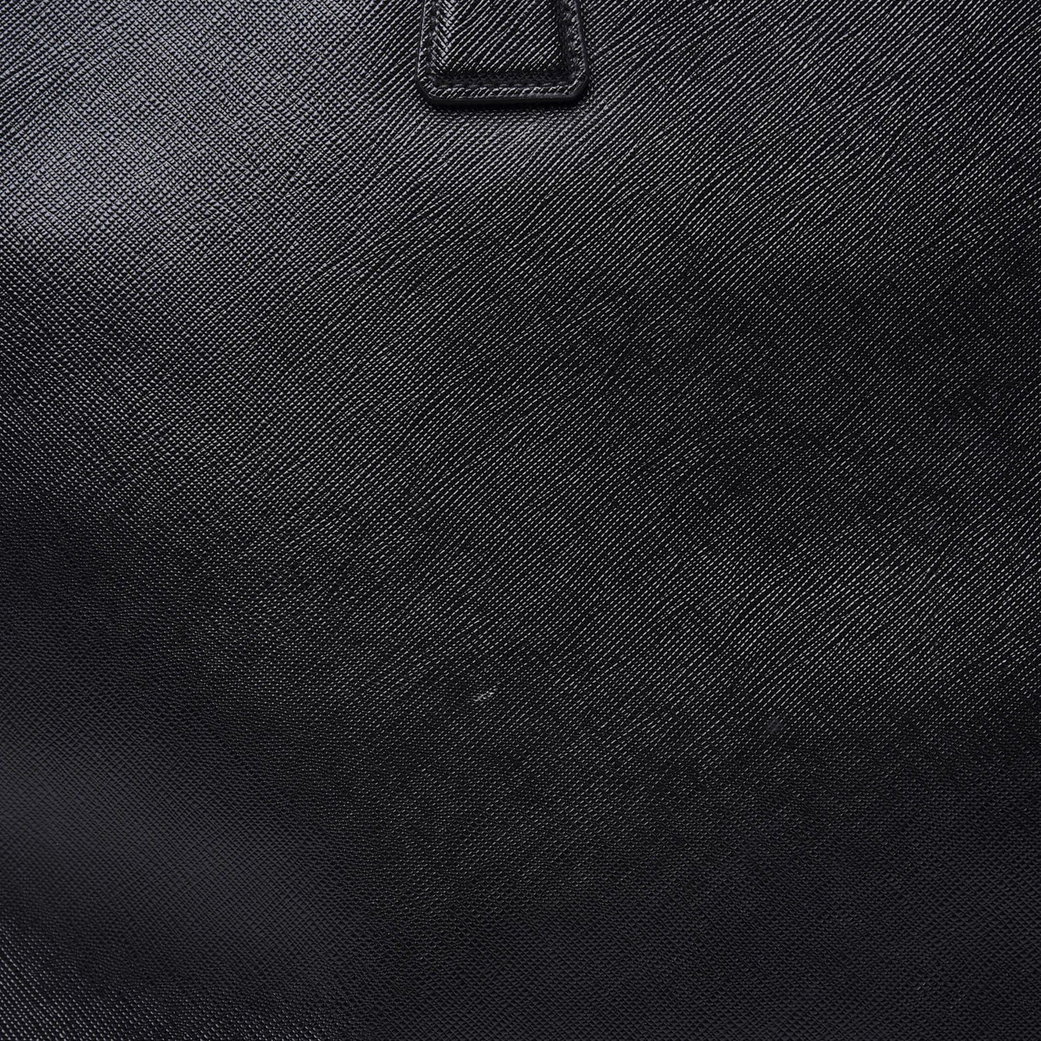 Prada Saffiano Large Galleria Double Zip Tote Black 14 of 16