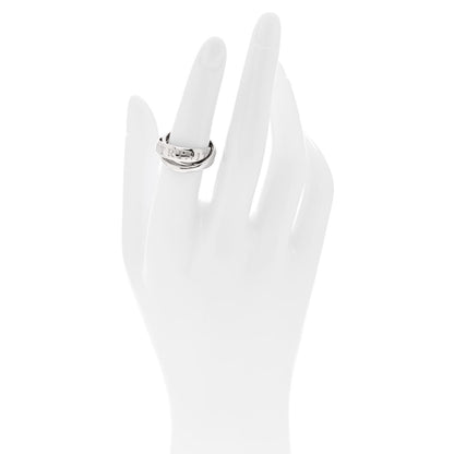 Cartier 18K White Gold 98 Xmas Limited Trinity Ring 51 5.75 2 of 5