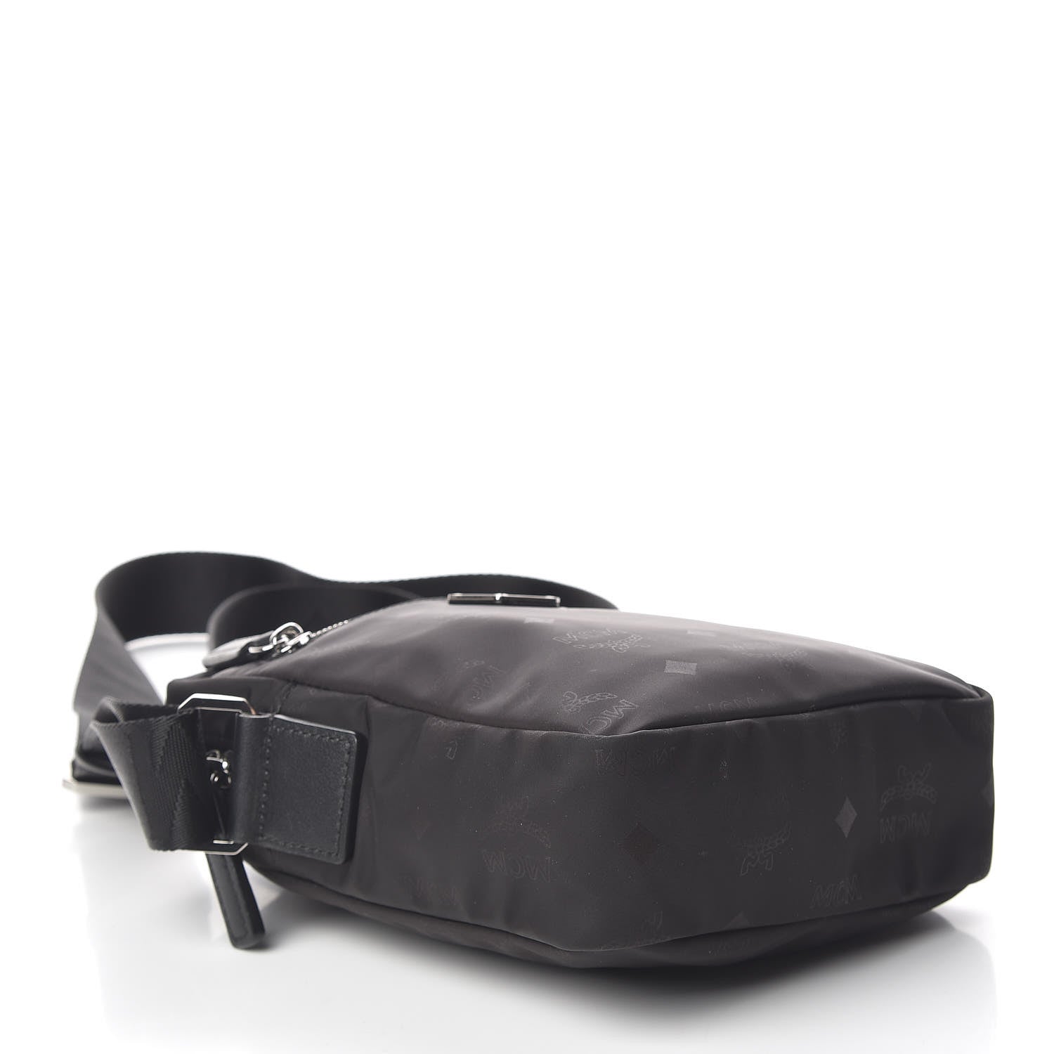 MCM Nylon Monogram Dieter Crossbody Black 4 of 10