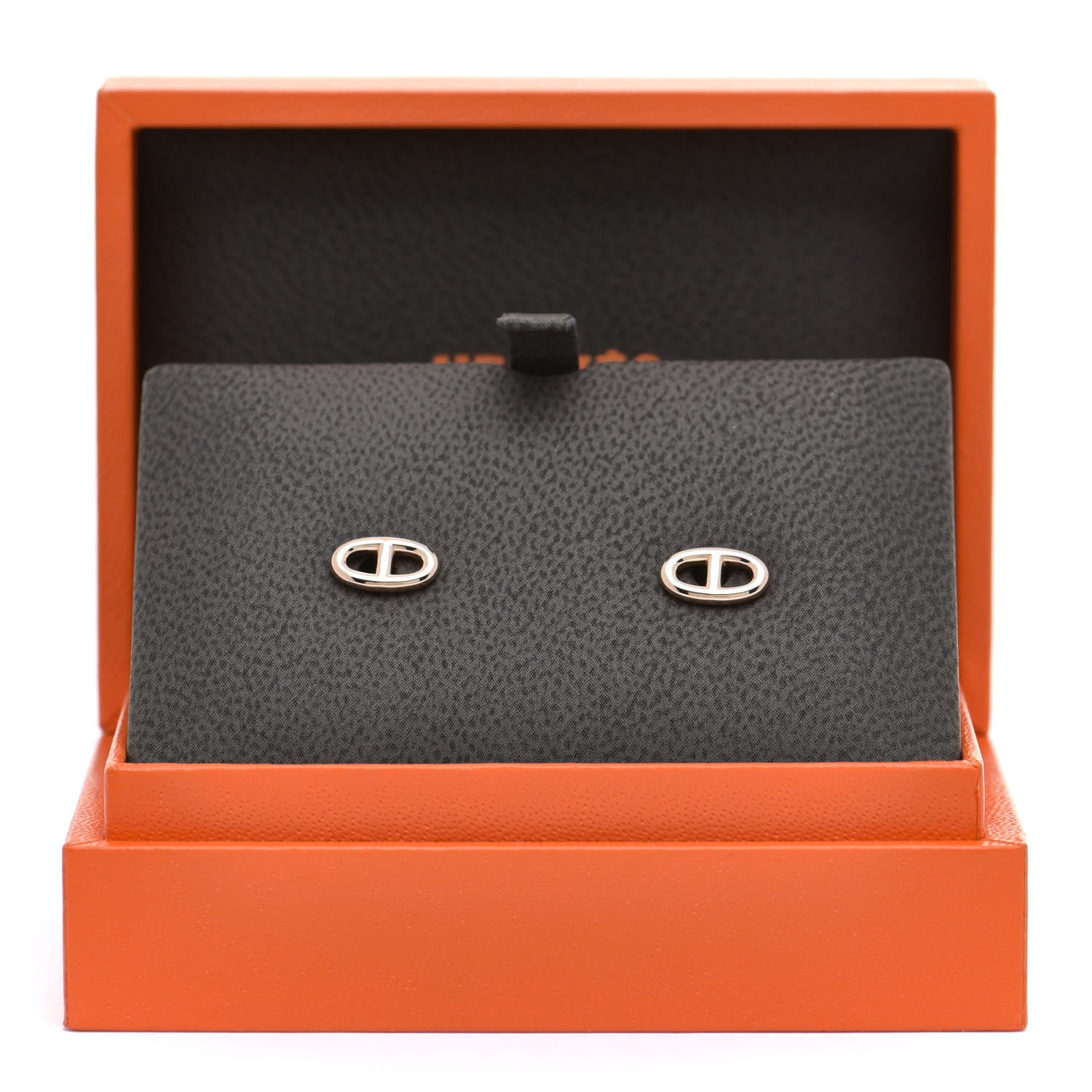 Hermes 18K Rose Gold TPM Farandole Stud Earrings 6 of 6