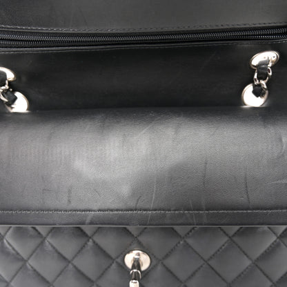 Chanel Lambskin Quilted Medium Double Flap Black 12 of 16