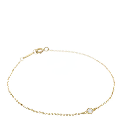Tiffany 18K Yellow Gold Diamond .10ct Elsa Peretti Diamonds by the Yard Bracelet 1 of 4