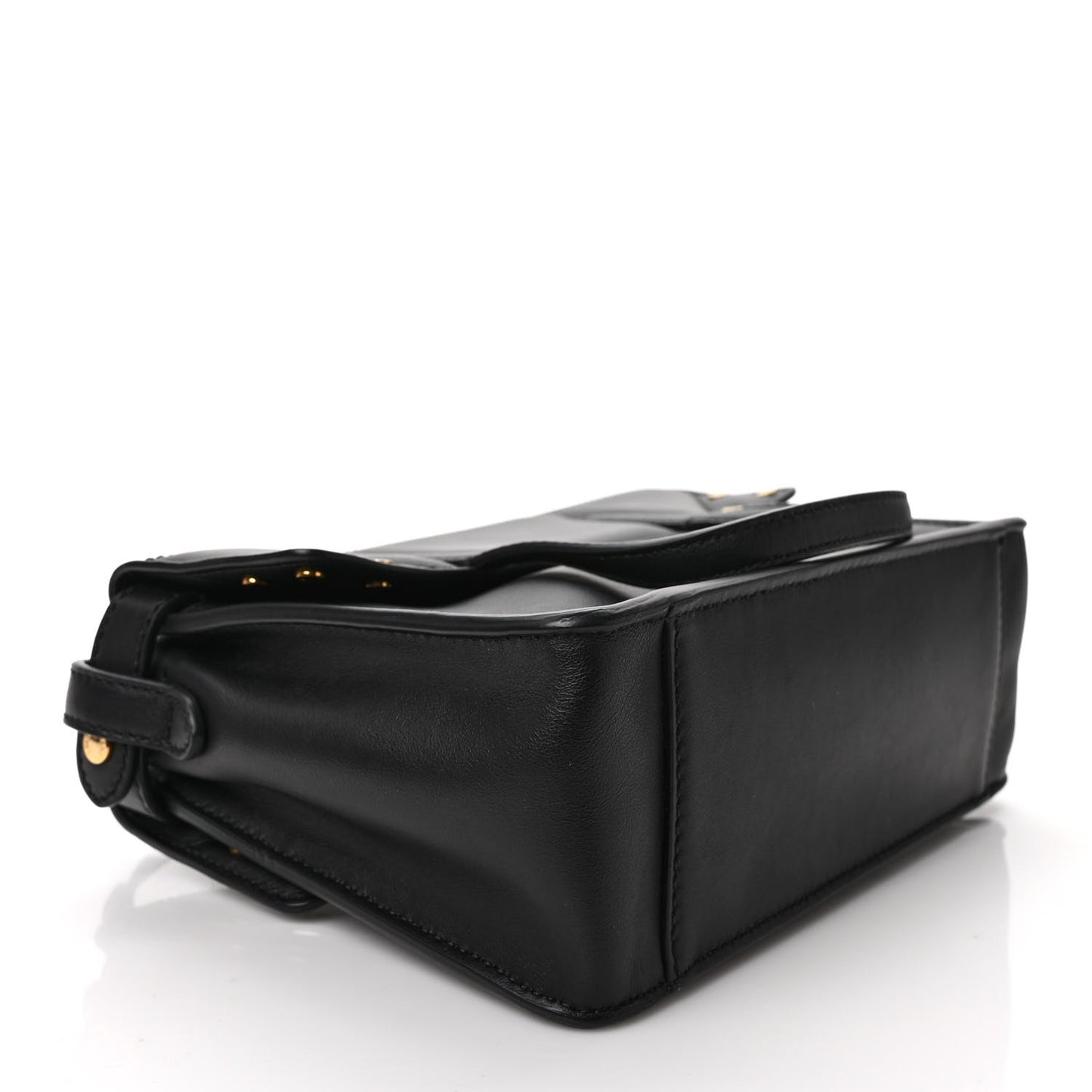 Vitello Grace Matte Small Flip Tote Black
