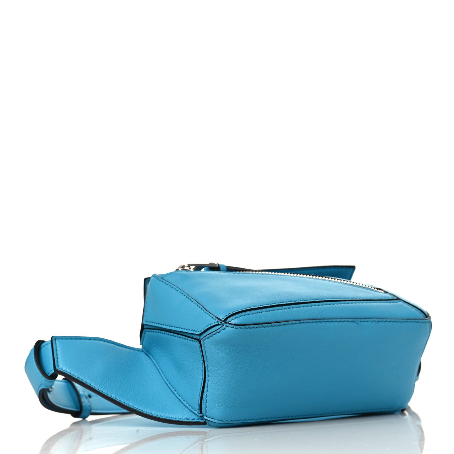 Calfskin Mini Puzzle Bumbag Cyan