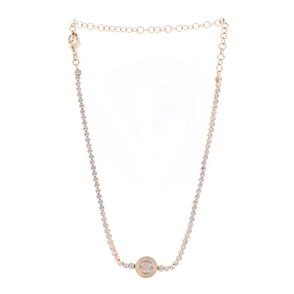 Chanel Crystal CC Chain Short Necklace Gold 3 of 6