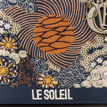 Christian Dior Embroidered Le Soleil Tarot Medium Lady Dior Blue Multicolor 8 of 10
