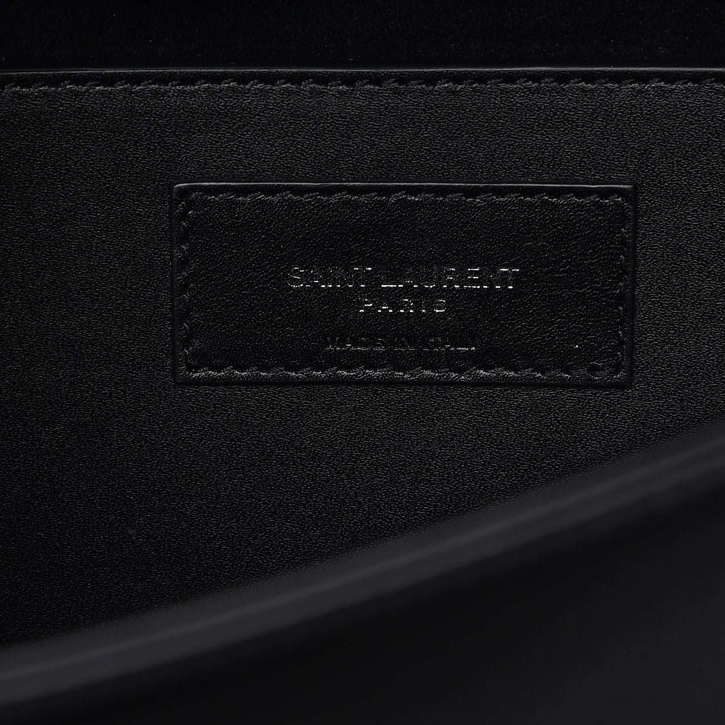 Smooth Calfskin Medium Classic Monogram Kate Tassel Satchel Black
