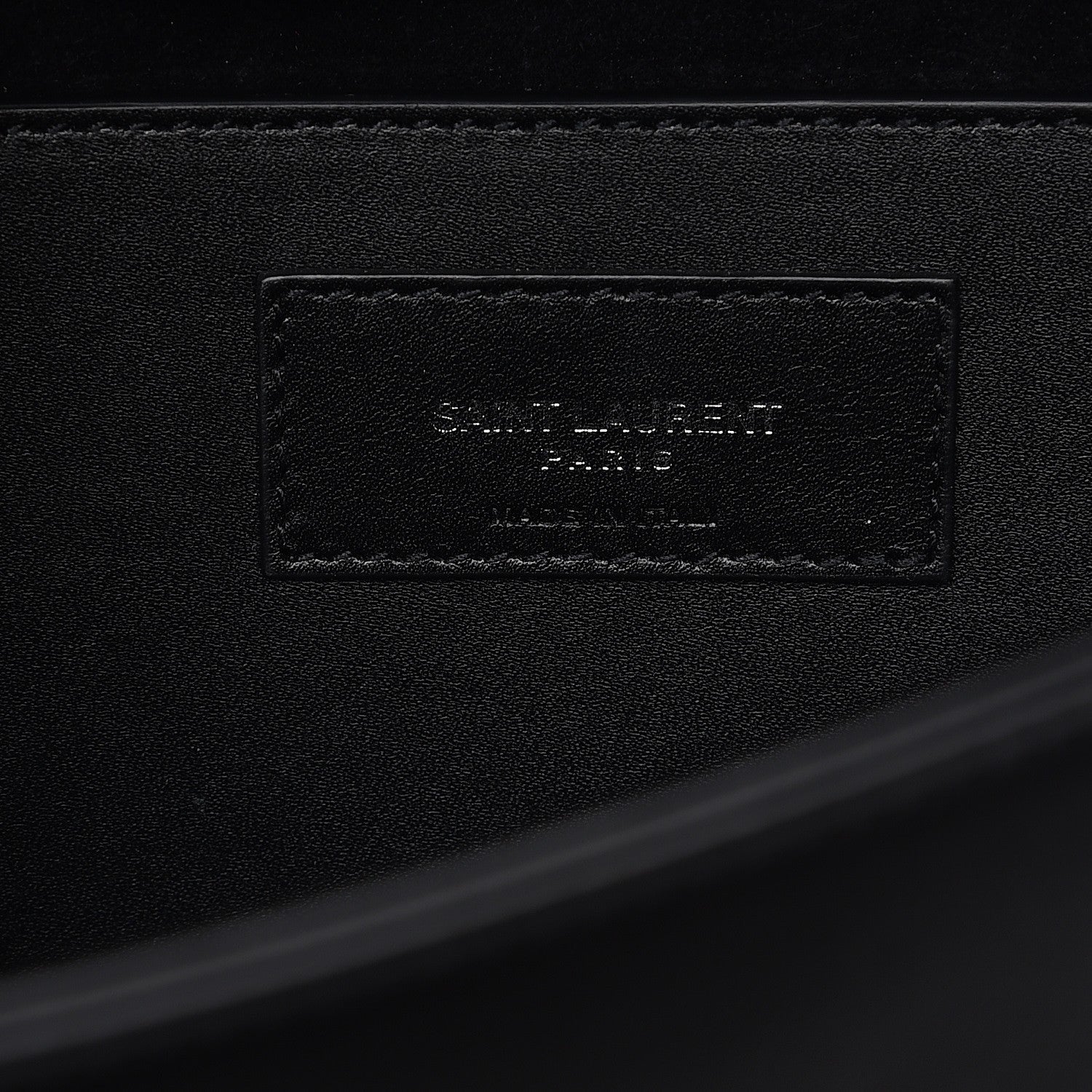 Saint Laurent Smooth Calfskin Medium Classic Monogram Kate Tassel Satchel Black 6 of 7