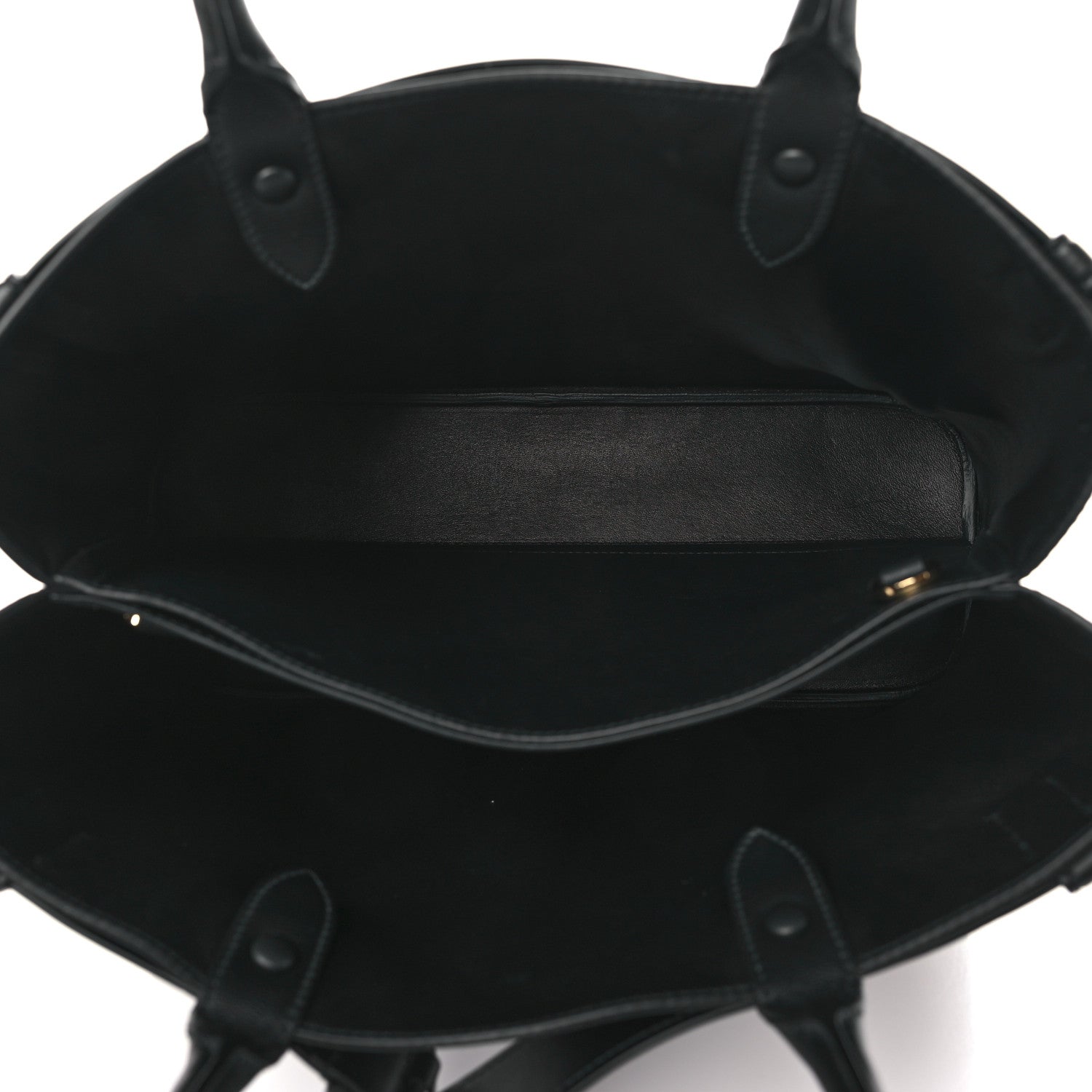 Prada Soft Grain Calfskin Large Buckle Bag With Belt Black 5 of 10