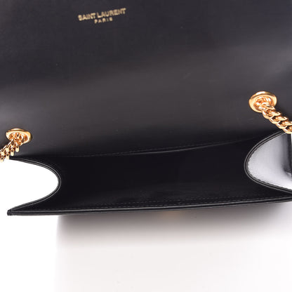 Saint Laurent Smooth Calfskin Small Classic Monogram Kate Tassel Satchel Black 5 of 11