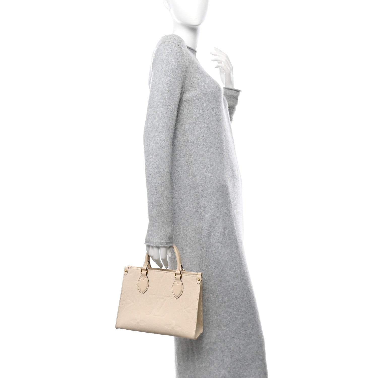 Louis Vuitton Empreinte Monogram Giant Onthego PM Cream Beige 2 of 14