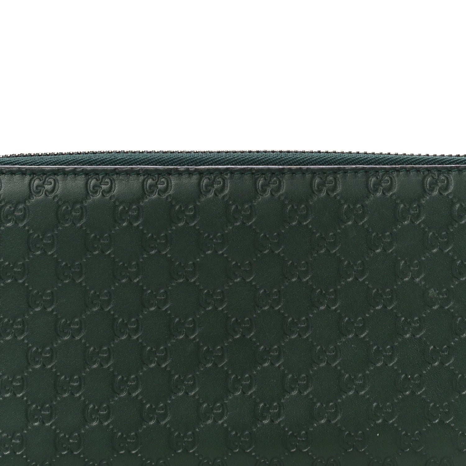 Gucci Microguccissima Zip Around Wallet Dark Green 7 of 10
