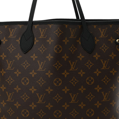 Louis Vuitton Monogram Calfskin Neo Neverfull Inside Out MM Black 13 of 18