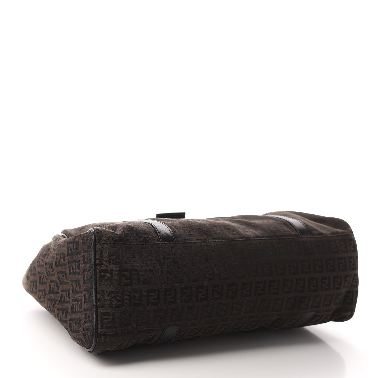 Fendi Zucchino Shoulder Bag Dark Brown 4 of 11