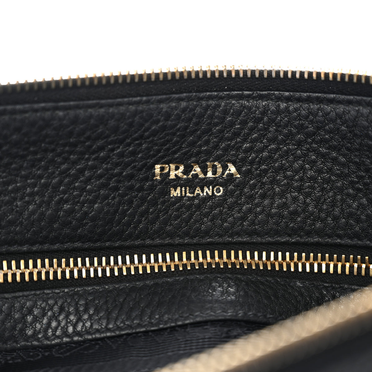 Prada Vitello Daino Small Tote Black 6 of 12