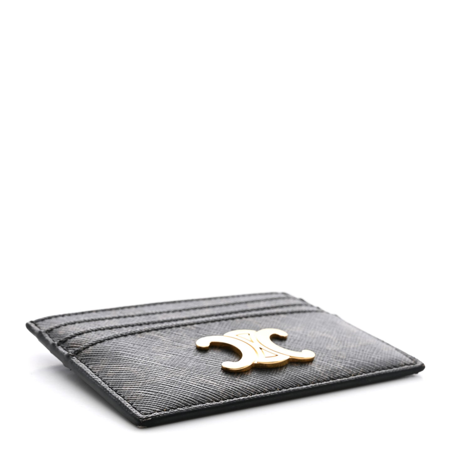 Triomphe Canvas Triomphe Card Holder Tan