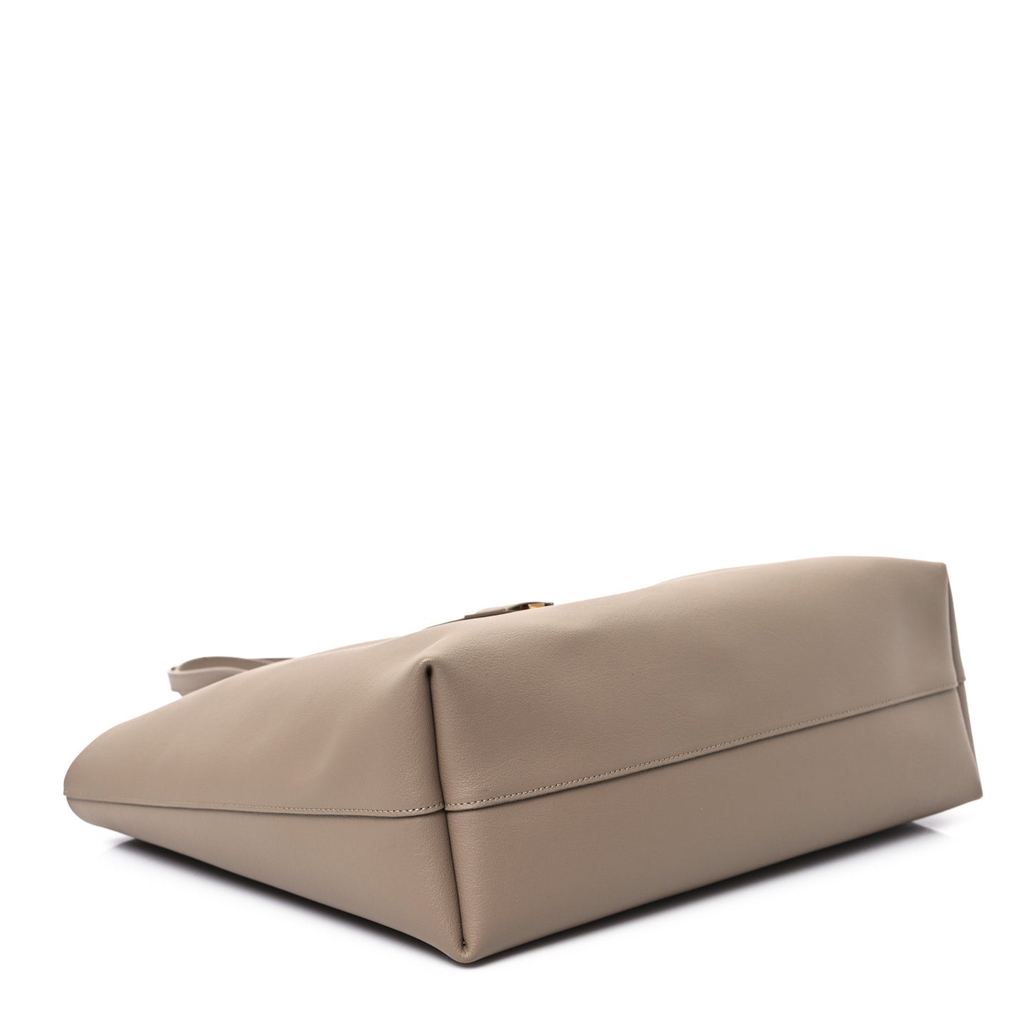 Calfskin Large Shopping Tote Dark Beige