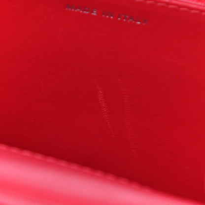 Chanel Patent Quilted Wallet On Chain WOC Red 13 of 17