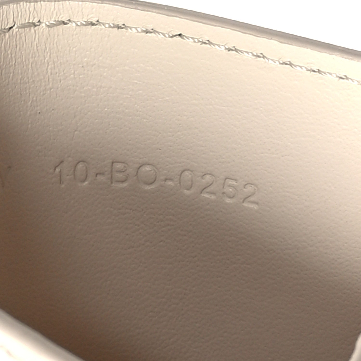 Christian Dior Calfskin CD Diamond Canvas Card Holder Natural 8 of 9