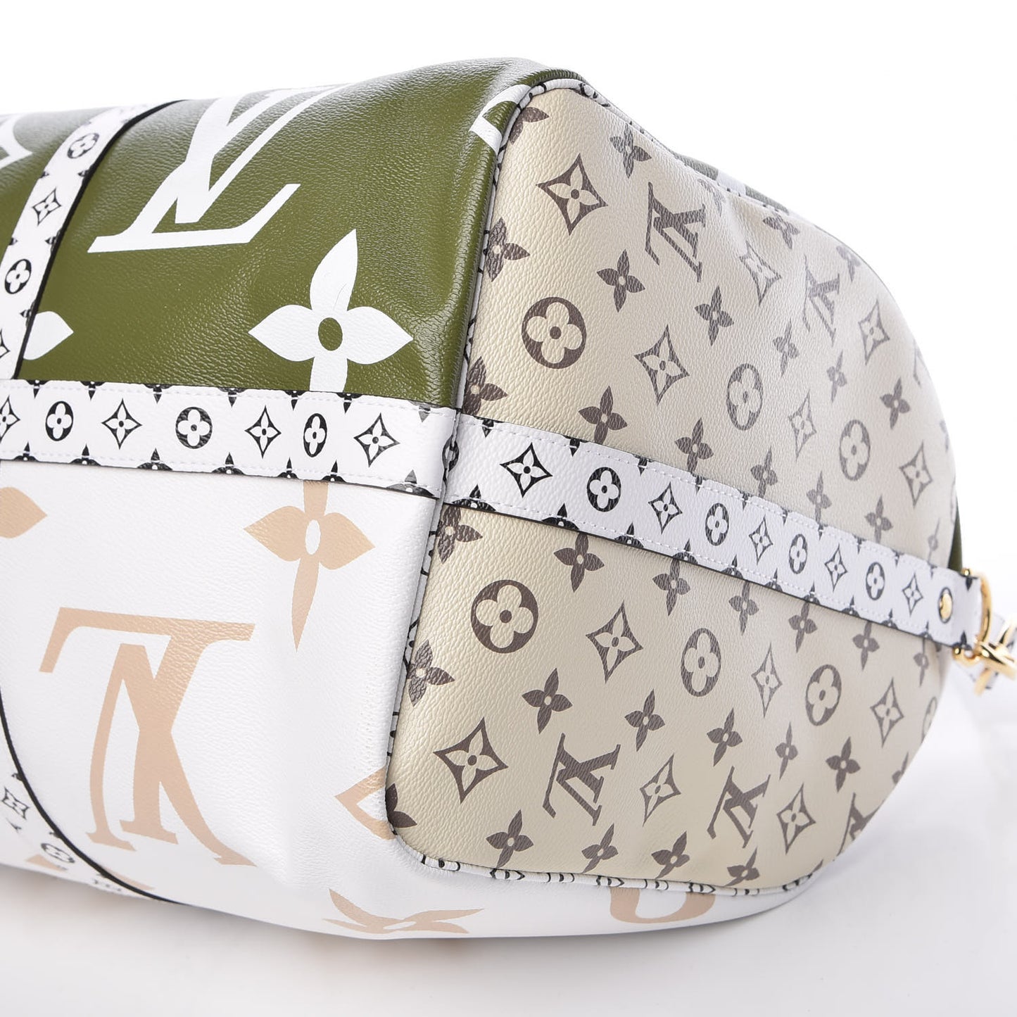 Monogram Giant Keepall Bandouliere 50 Kaki Beige