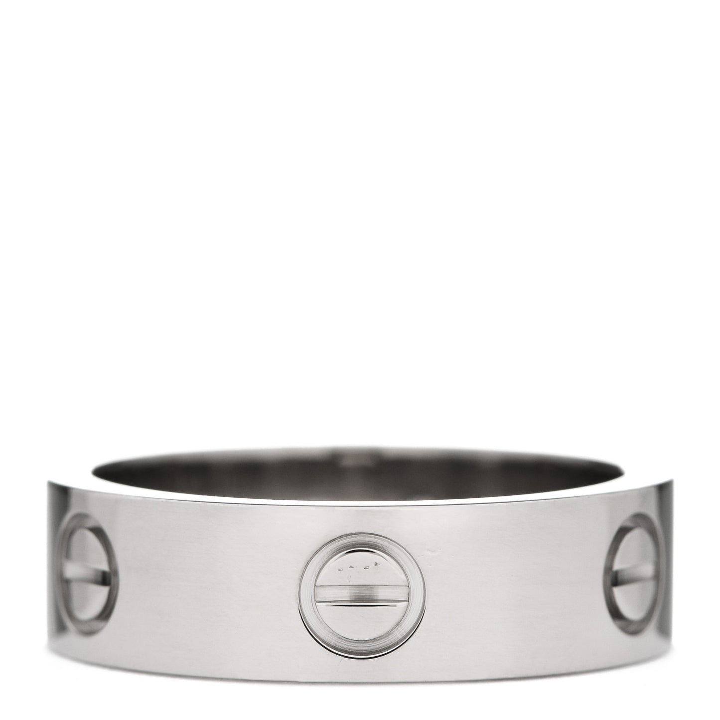 18K White Gold 5.5mm LOVE Ring 57 8