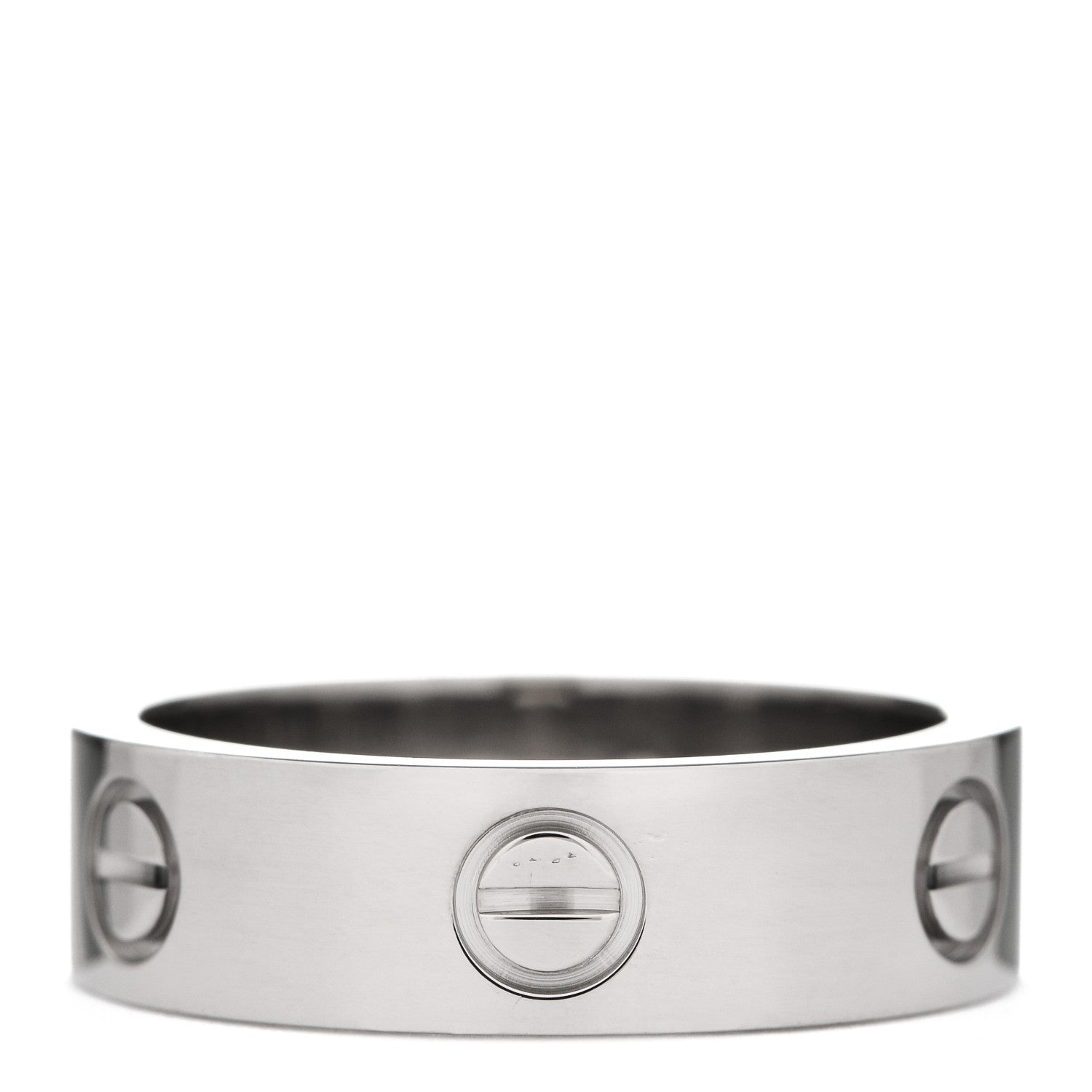 Cartier 18K White Gold 5.5mm LOVE Ring 57 8 1 of 7