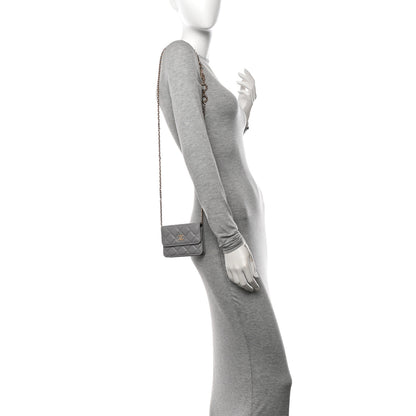 Chanel Caviar Quilted Miss Coco Clutch With Chain Grey 2 of 10