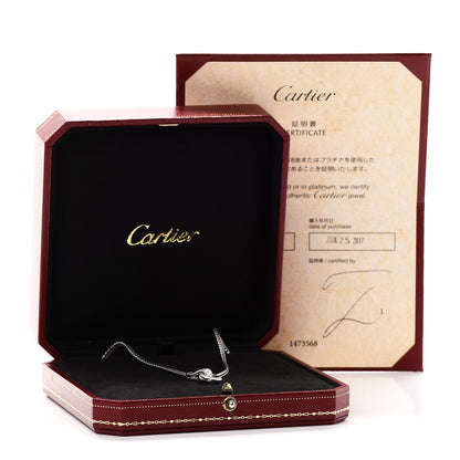 Cartier 18K White Gold Diamond Agrafe Rope Necklace 5 of 5