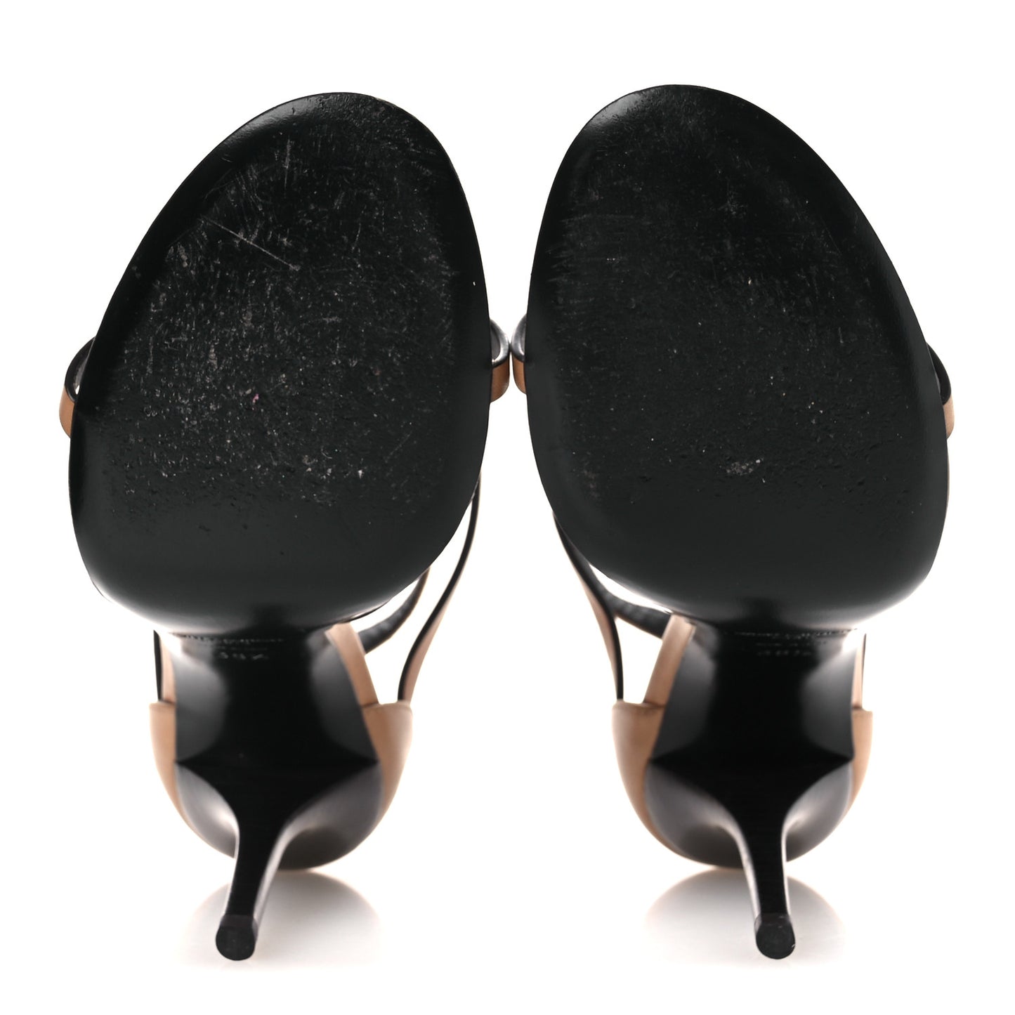 Calfskin Cassandra 100 Sandals 38.5 Gold Brown