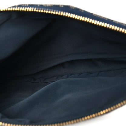 Christian Dior Monogram Mini Saddle Pochette Navy 4 of 9