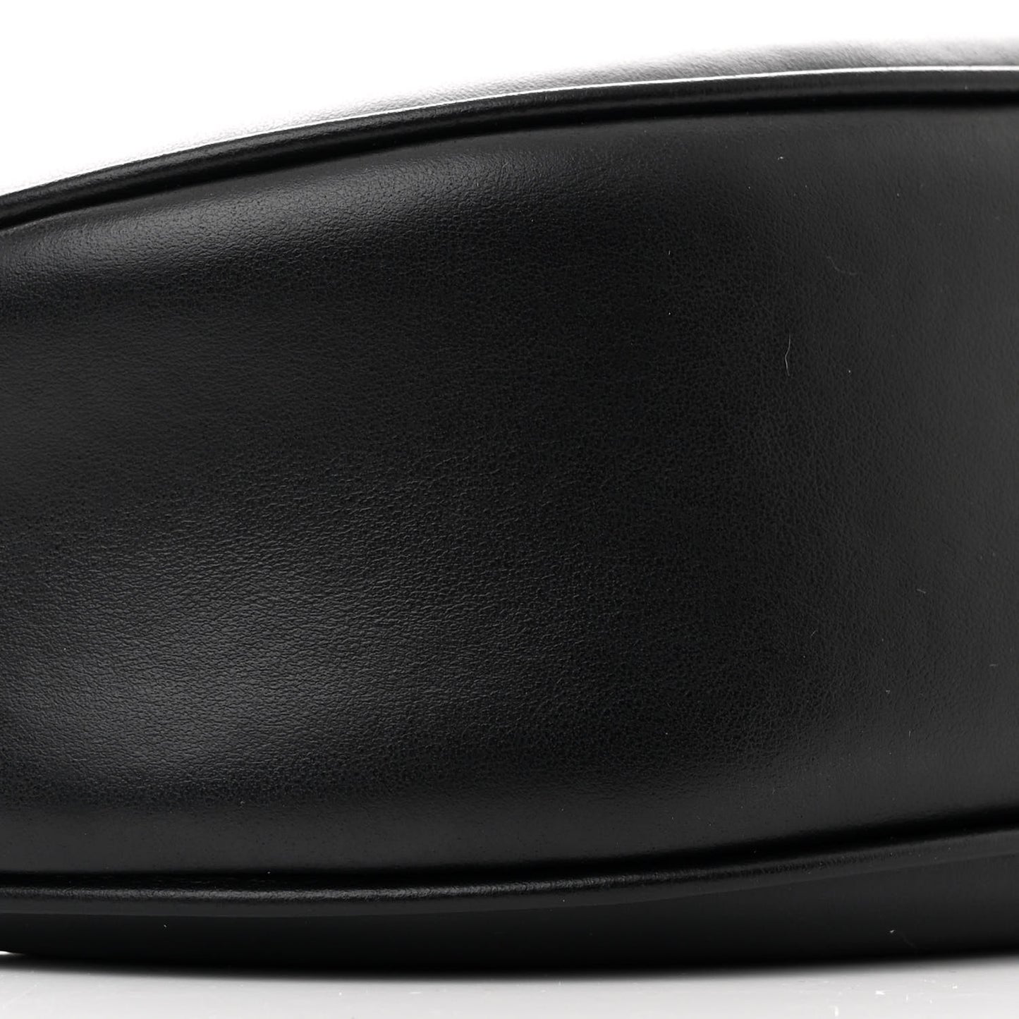 Smooth Calfskin Medium Strap Ava Triomphe Shoulder Bag Black