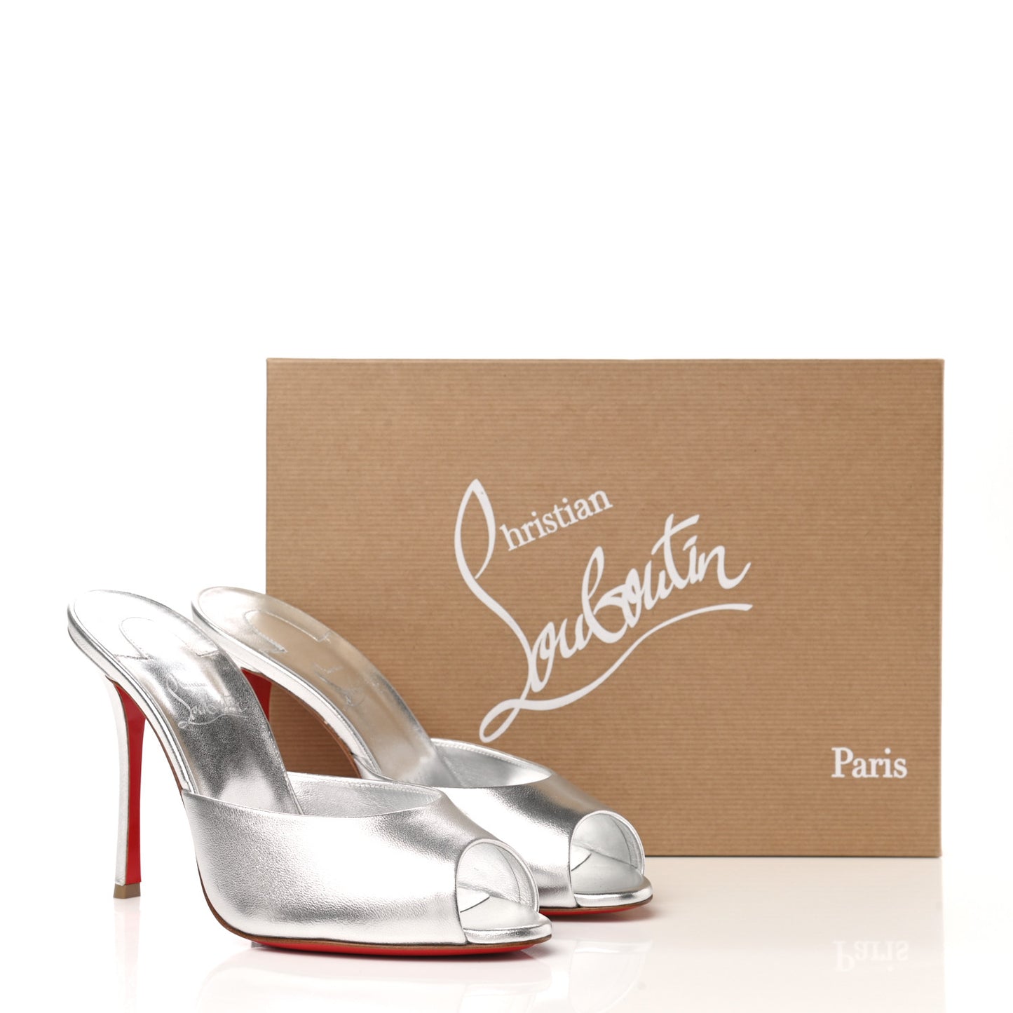 Metallic Nappa Me Dolly 100 Sandals 39 Silver