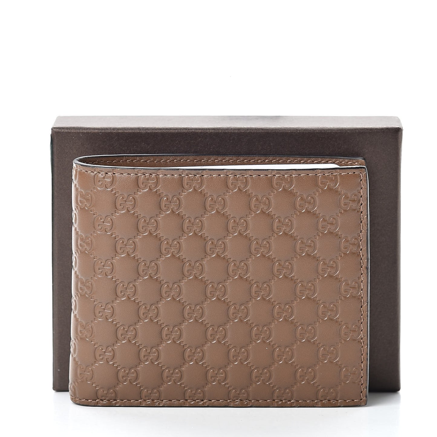 Microguccissima Bi-Fold Wallet Acero