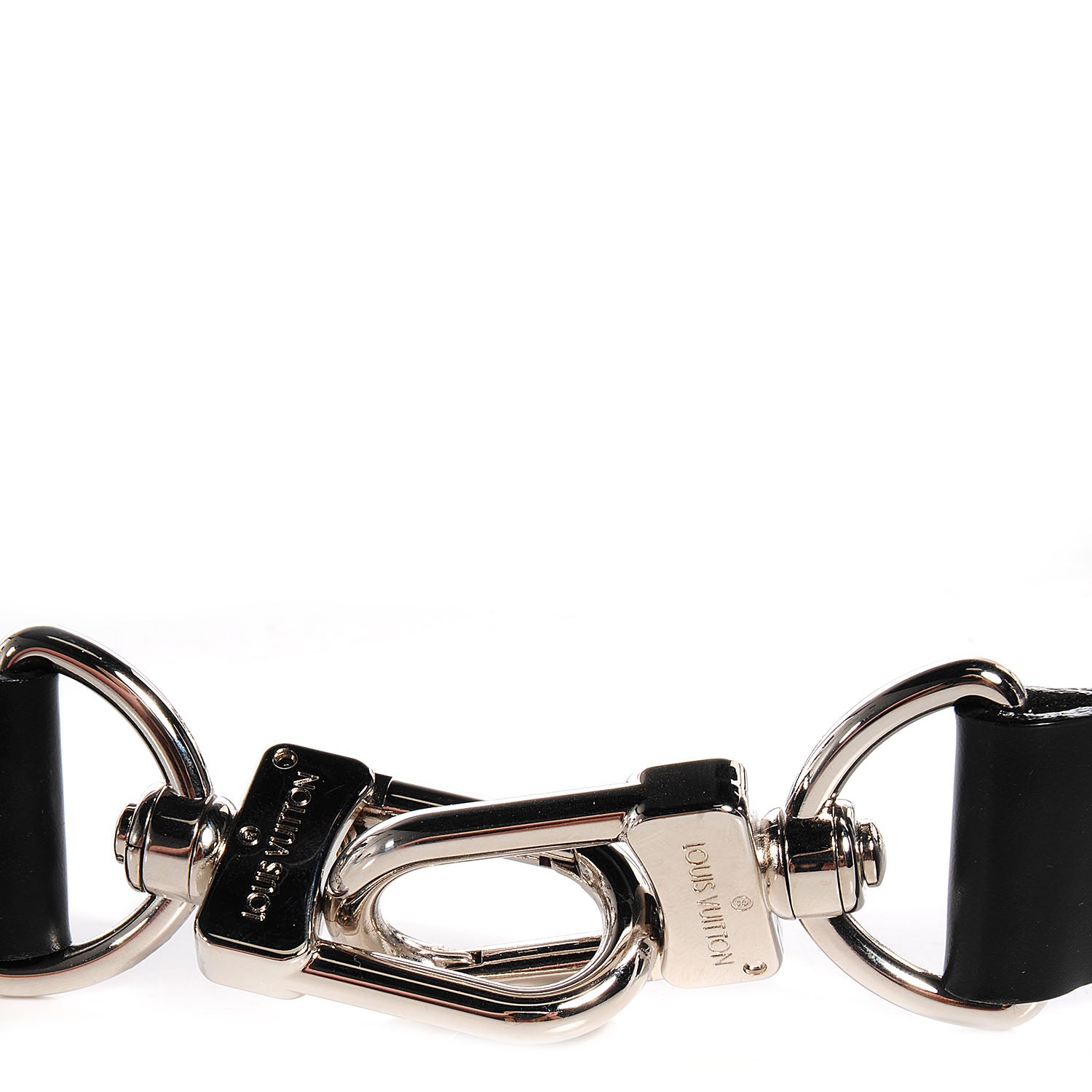 Louis Vuitton Leather Adjustable Strap Black 3 of 4