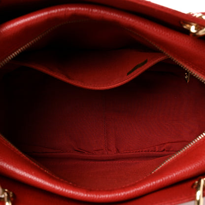 Chanel Caviar Quilted Petit Timeless Shopping Tote PTT Red 5 of 9