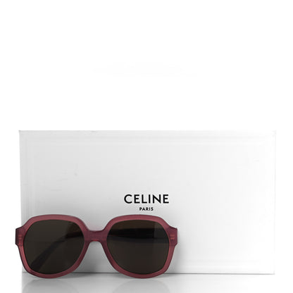 Celine Acetate Triomphe Sunglasses CL40189F Milky Merlot 7 of 7