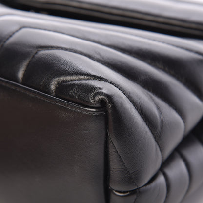 Saint Laurent Calfskin Y Quilted Monogram Medium Loulou Chain Satchel Black 11 of 16